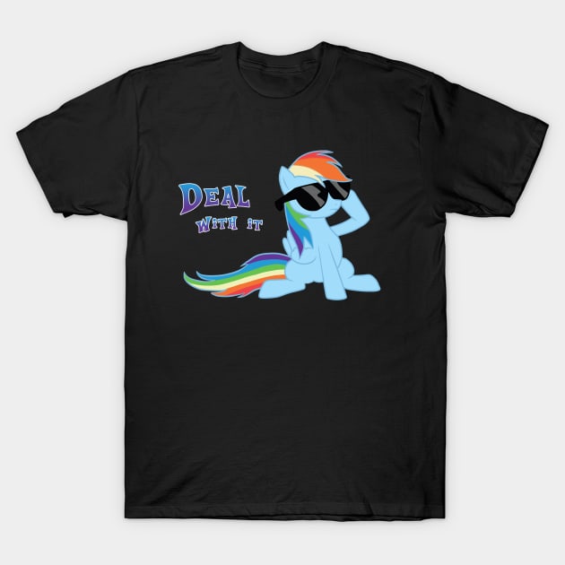 My Little Pony - Rainbow Dash - Deal With It T-Shirt by Kaiserin